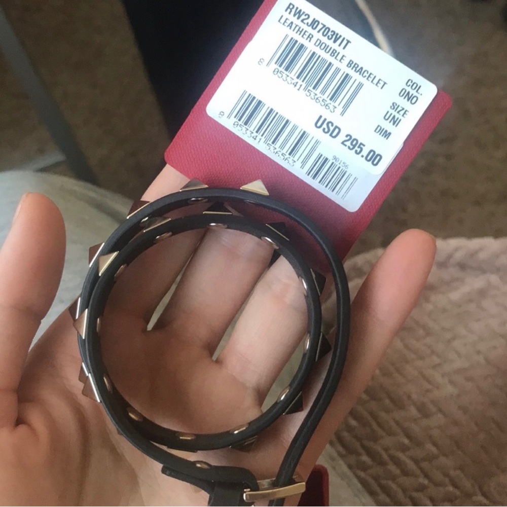 Valentino black stud bracelet